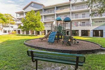 a playground at the preserve at polk apartments